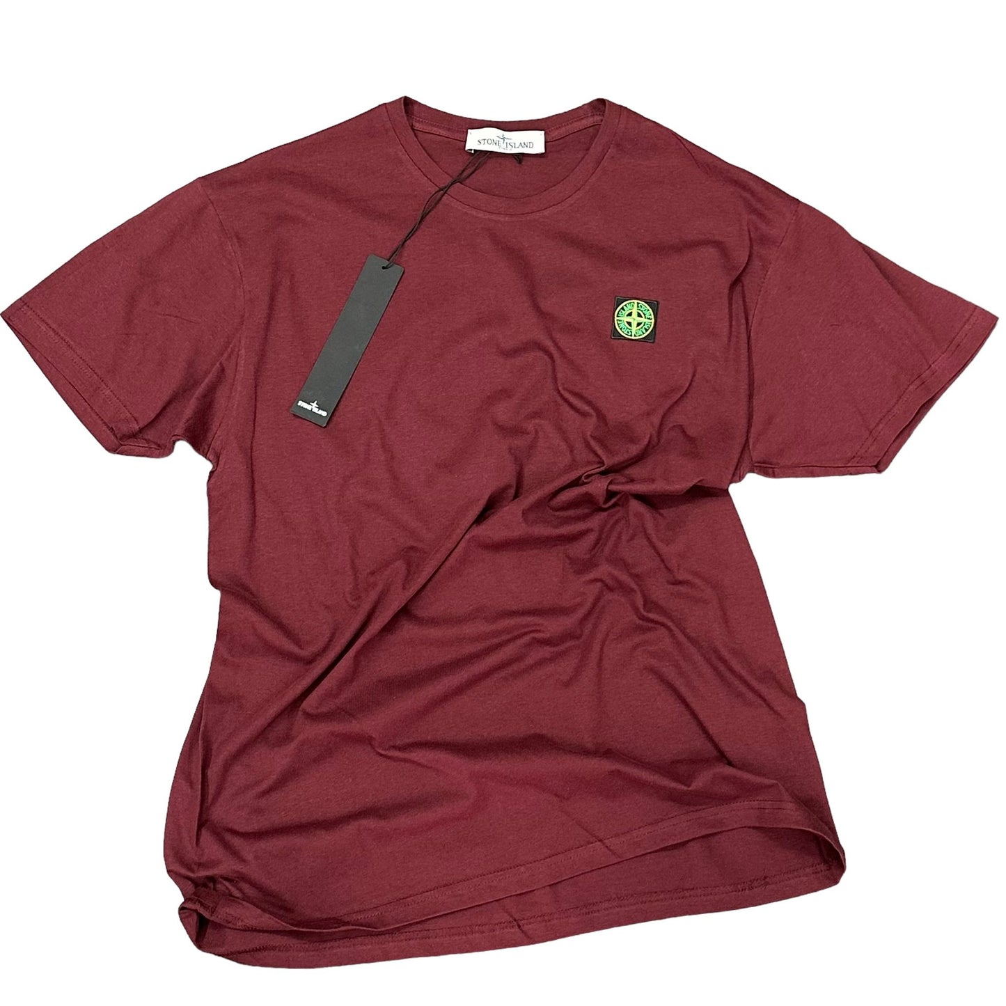 SHIRT COTONE 100% STONE ISLAND COLORE BORDO'