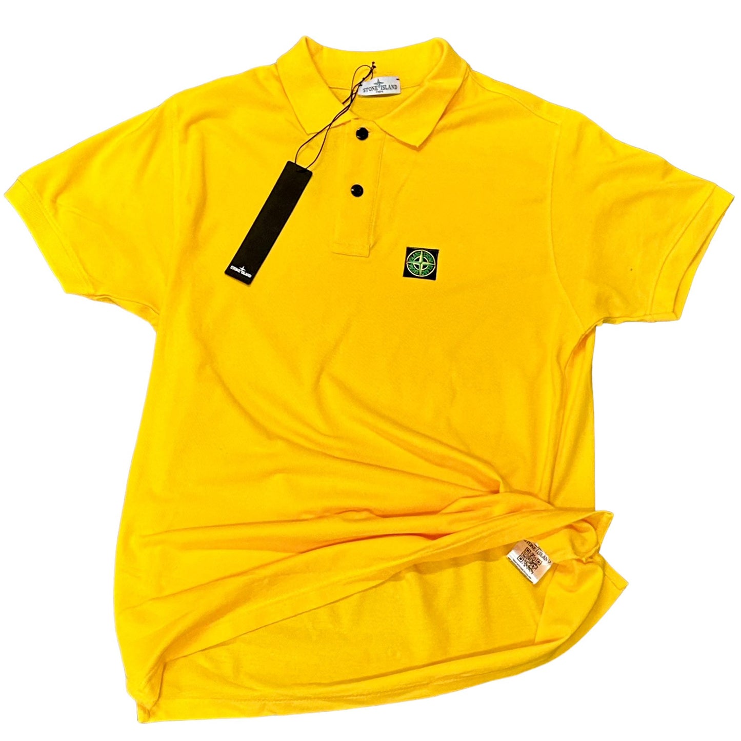 POLO STONE ISLAND COTONE 100% COLORE GIALLO