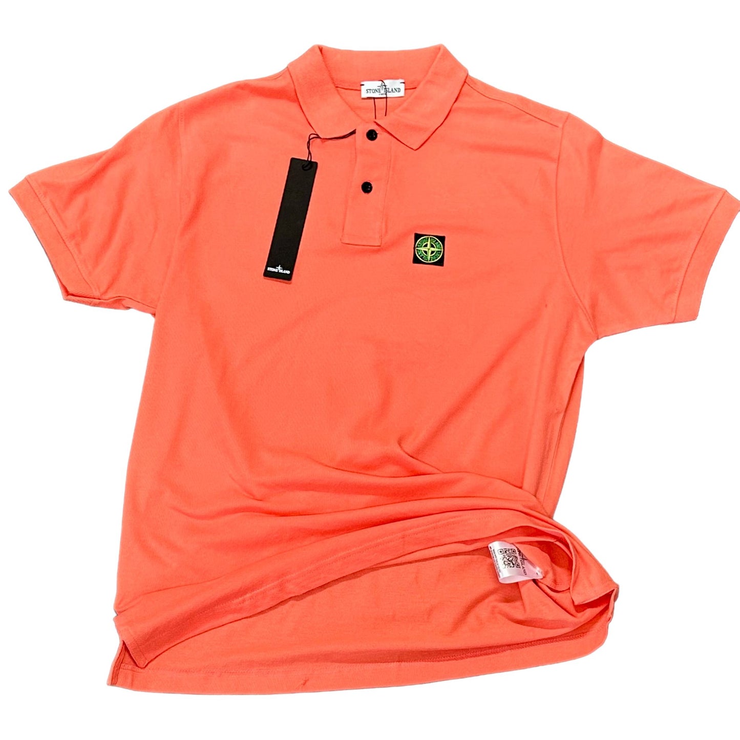 POLO STONE ISLAND COTONE 100% COLORE SALMONE