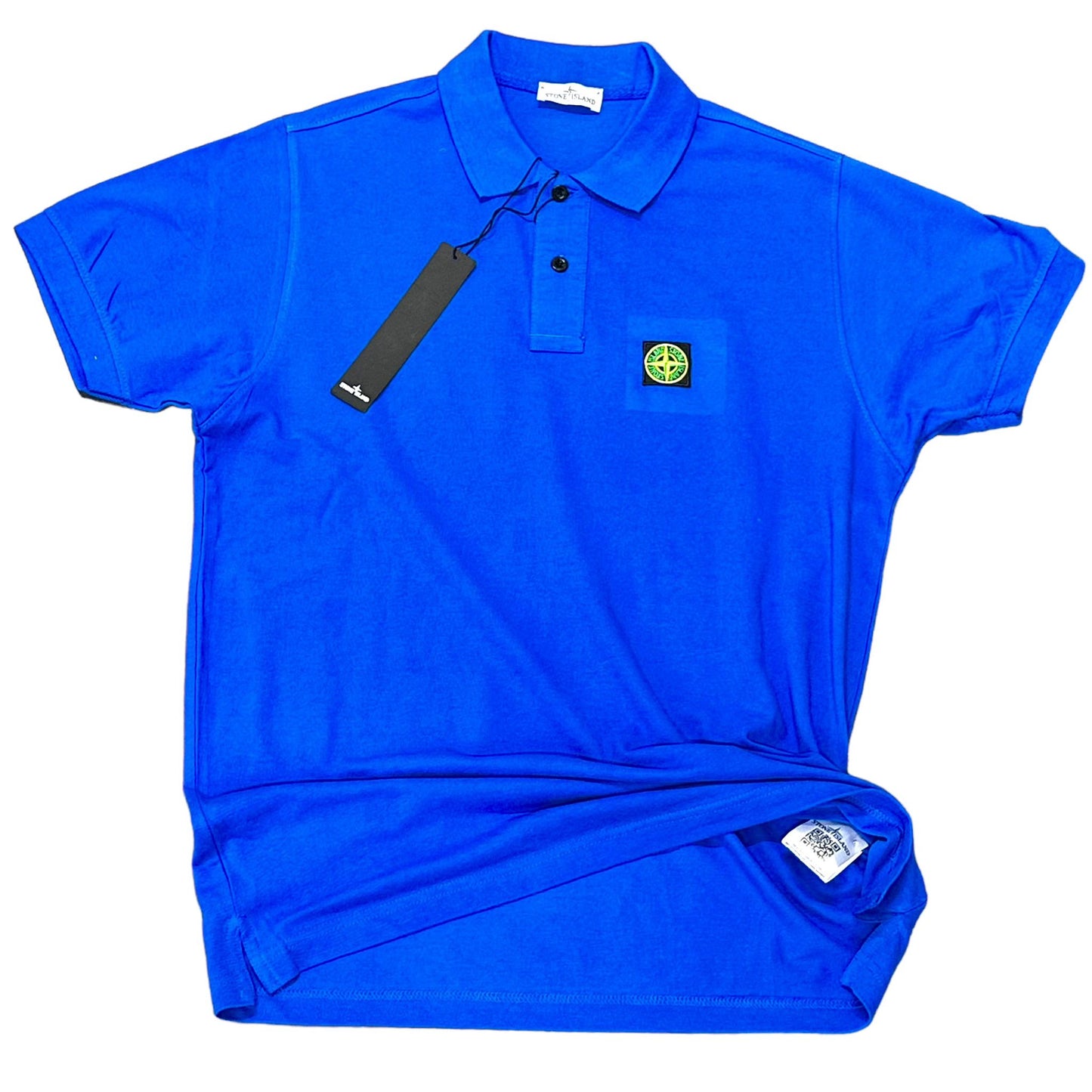 POLO STONE ISLAND COTONE 100% COLORE BLU ROYAL