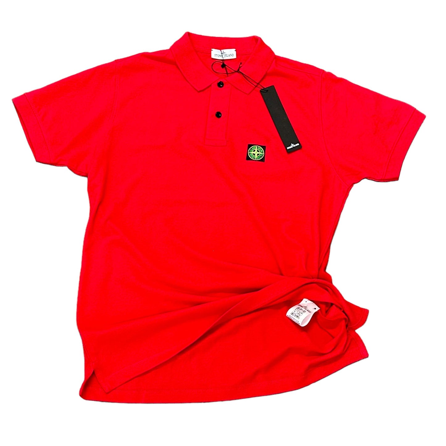 POLO STONE ISLAND COTONE 100% COLORE ROSSO