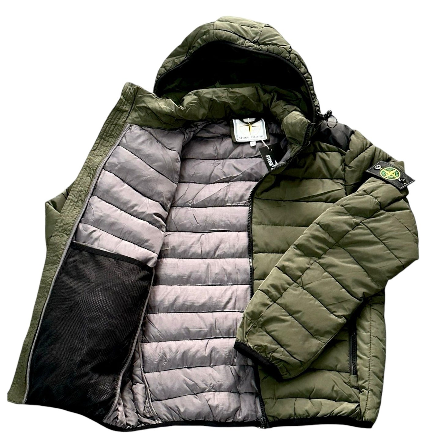 PIUMINO INVERNALE STONE ISLAND COLORE VERDE