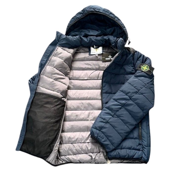 PIUMINO INVERNALE STONE ISLAND COLORE BLU