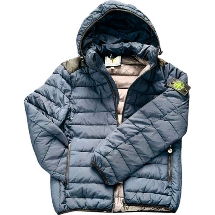 PIUMINO INVERNALE STONE ISLAND COLORE BLU