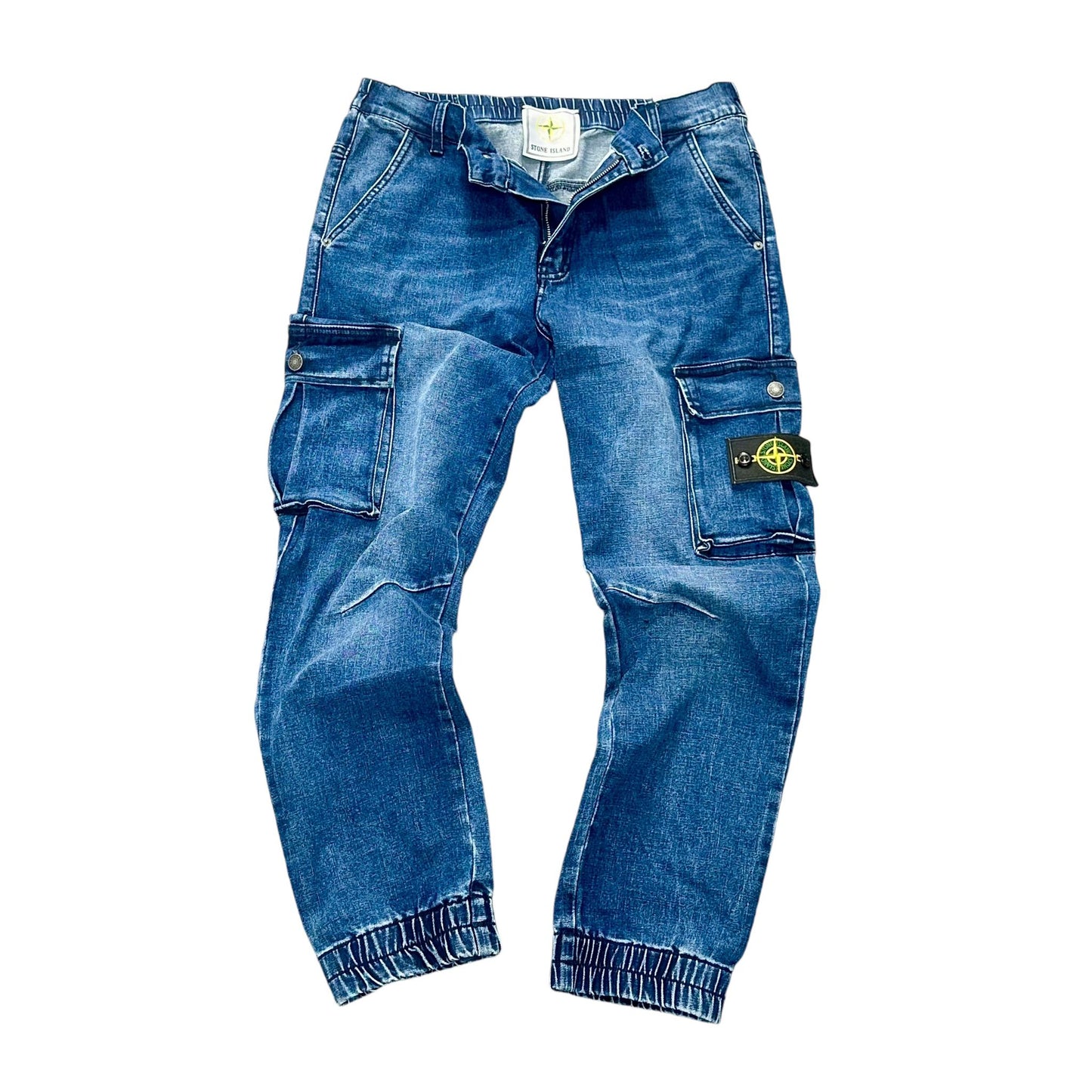 PANTALONI  DENIM JEANS STONE ISLAND CON TASCHE LATERALI