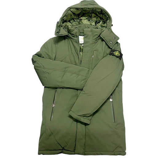 CAPPOTTO STONE ISLAND CON CAPPUCCIO COLORE VERDE