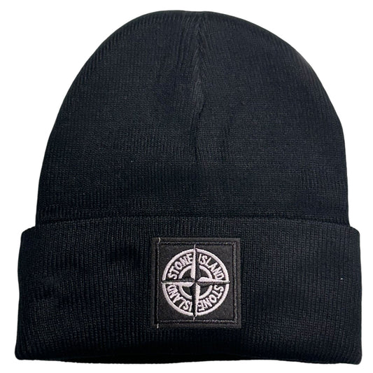 CAPPELLO LANA STONE ISLAND LOGO GRIGIO