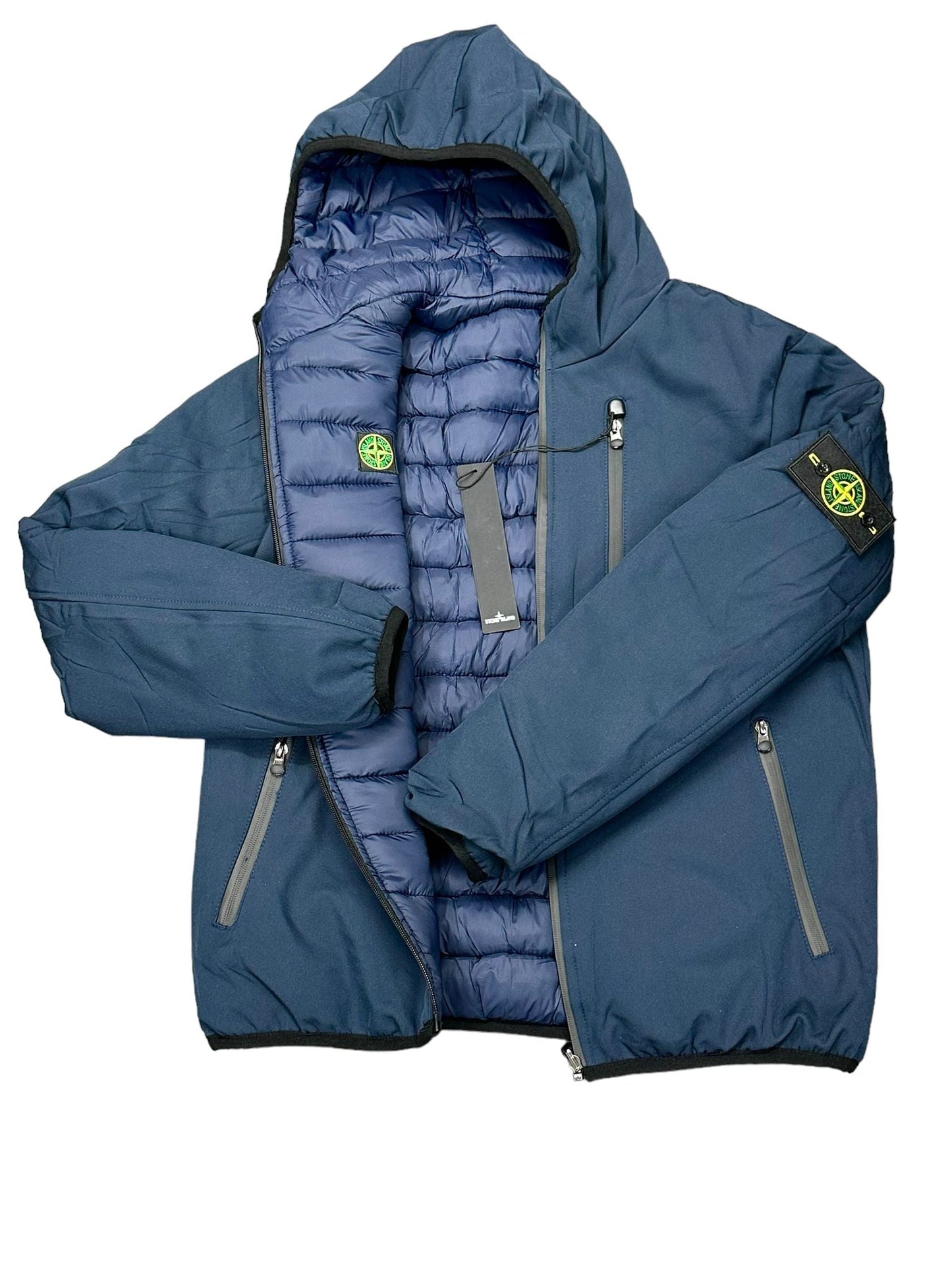 GIACCA DOUBLE FACE  INVERNALE STONE ISLAND COLORE BLU