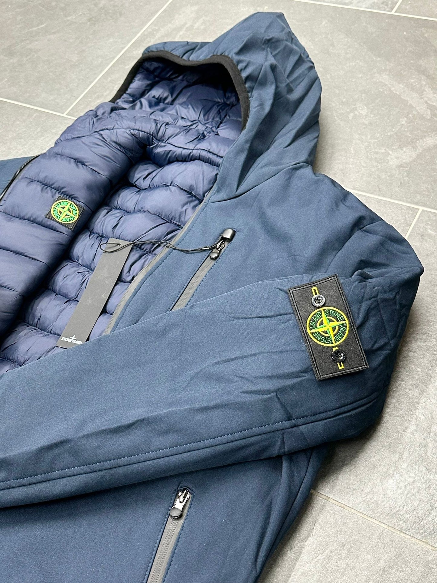 GIACCA DOUBLE FACE  INVERNALE STONE ISLAND COLORE BLU