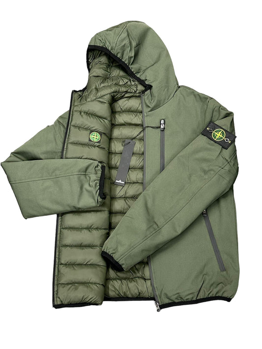 GIACCA DOUBLE FACE  INVERNALE STONE ISLAND COLORE VERDE