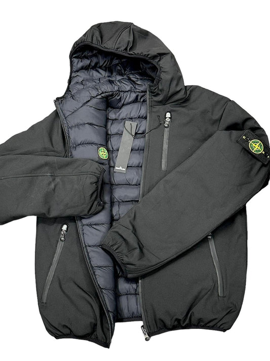 GIACCA DOUBLE FACE  INVERNALE STONE ISLAND COLORE NERO