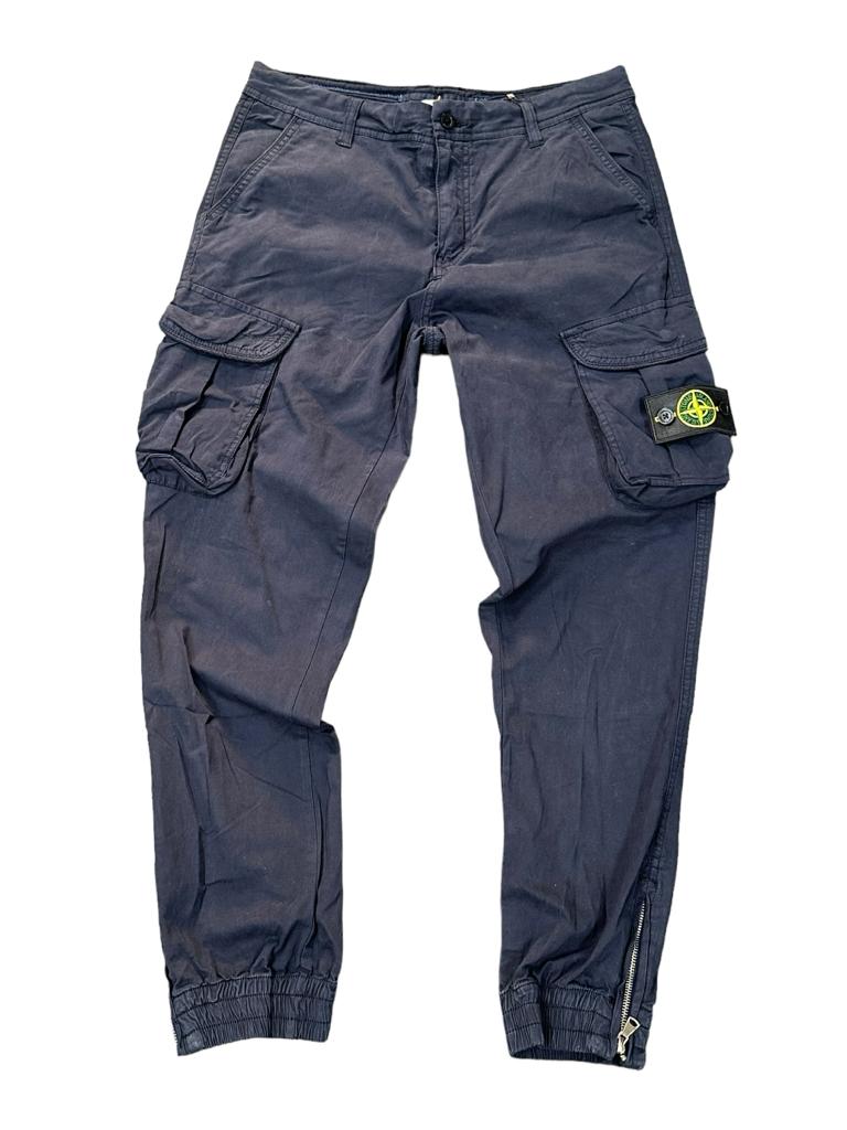 PANTALONI STONE ISLAND CON TASCHE LATERALI  COLORE BLU